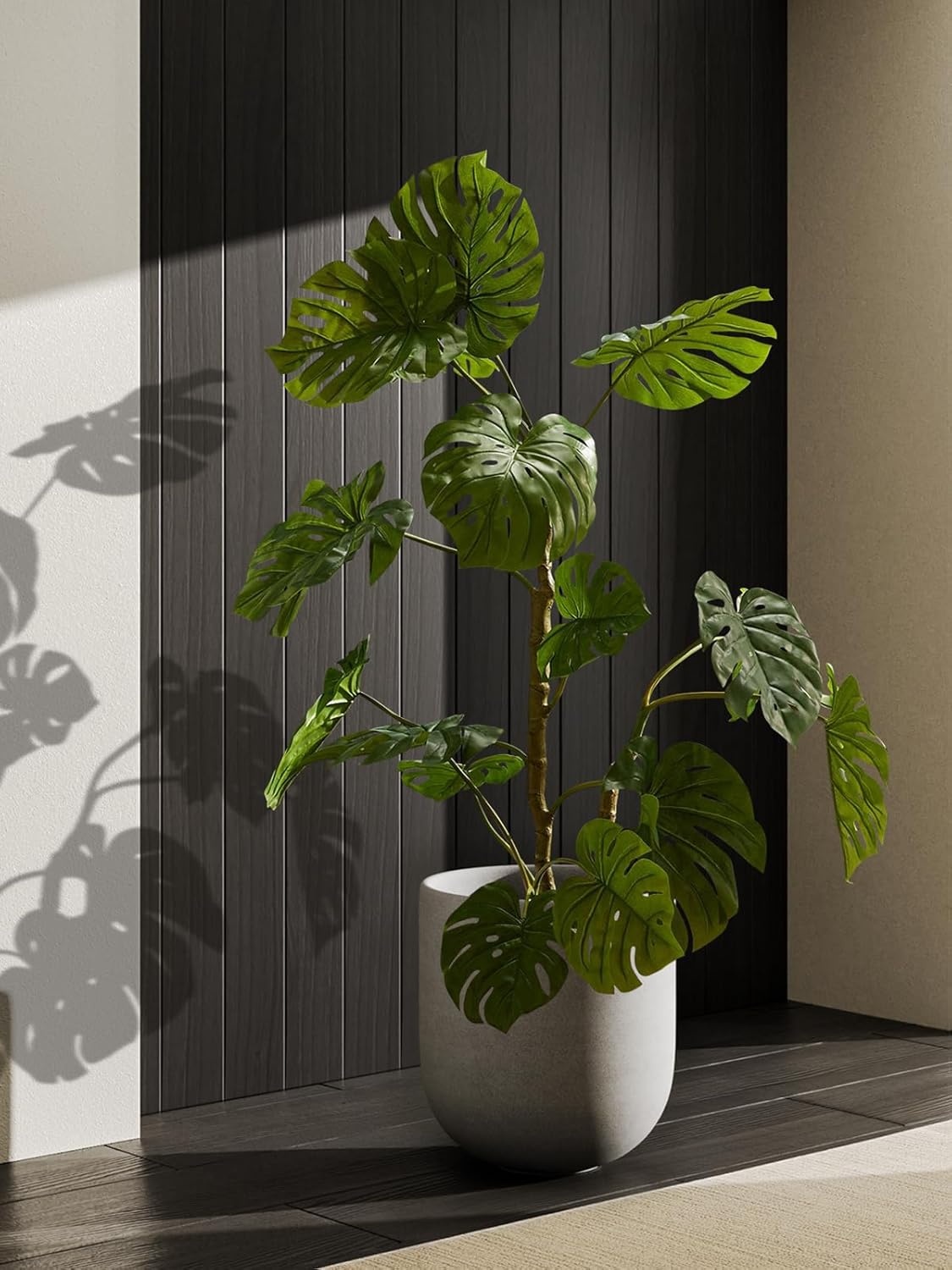 Grote Keramische Plantenpot Grijs 30 cm | Binnen & Buiten | 34% Korting