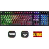 Draadloze Gaming Toetsenbord & Muis Set | QWERTY Spaans | RGB | 2.4 GHz