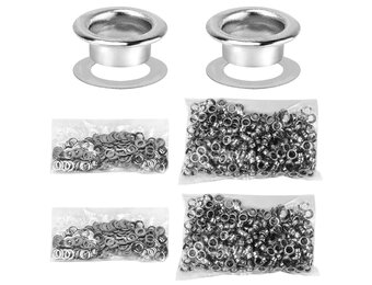 1000x Doorvoertules 6mm Zilver - Leer, Textiel & Knutselwerk