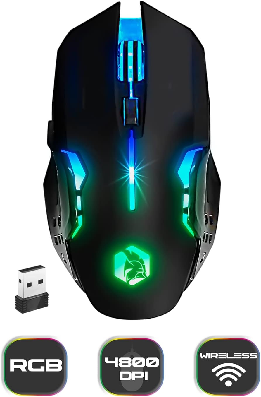 Draadloze Gaming Toetsenbord & Muis Set | QWERTY Spaans | RGB | 2.4 GHz