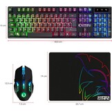 Draadloze Gaming Toetsenbord & Muis Set | QWERTY Spaans | RGB | 2.4 GHz