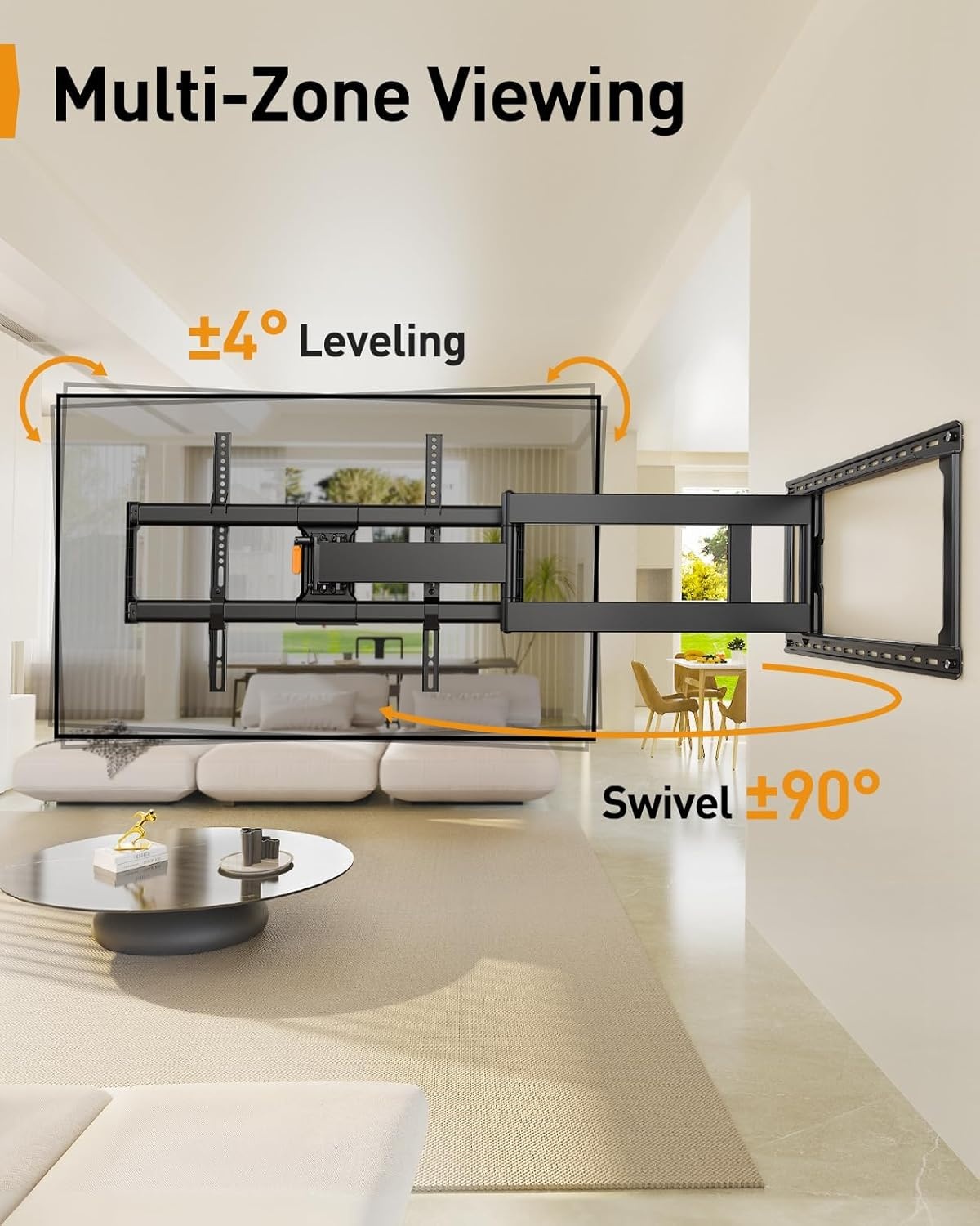 TV Muurbeugel 42-97" met Lange Arm & 34% Korting