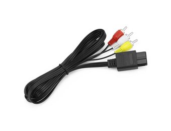 AV RCA Kabel 1.8m Driekleurig voor SNES, N64, GameCube (-30%)