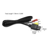 AV RCA Kabel 1.8m Driekleurig voor SNES, N64, GameCube (-30%)