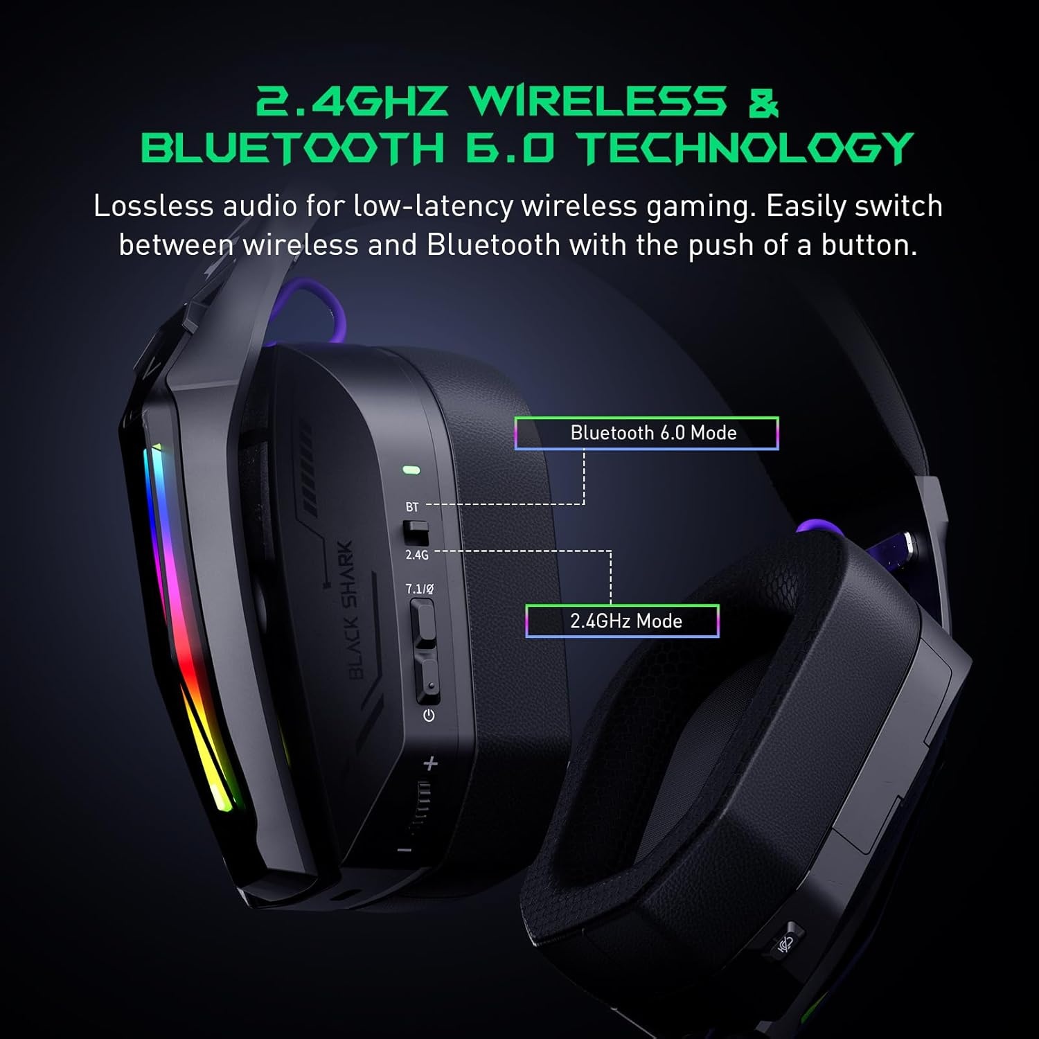 Gaming Headset 3-in-1: PC, PS5, Xbox, Mobiel | 40u Batterij | Zwart | -34%