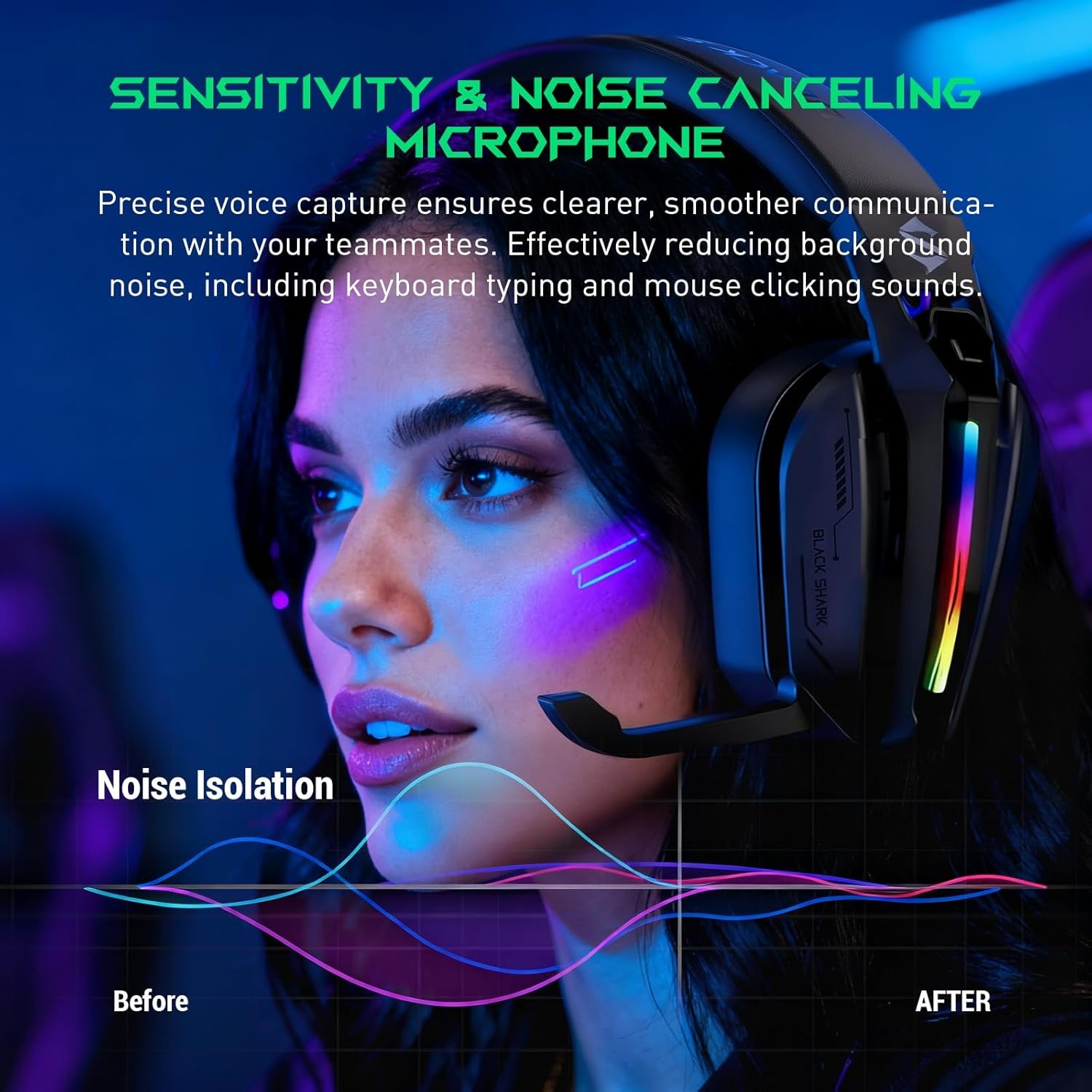 Gaming Headset 3-in-1: PC, PS5, Xbox, Mobiel | 40u Batterij | Zwart | -34%