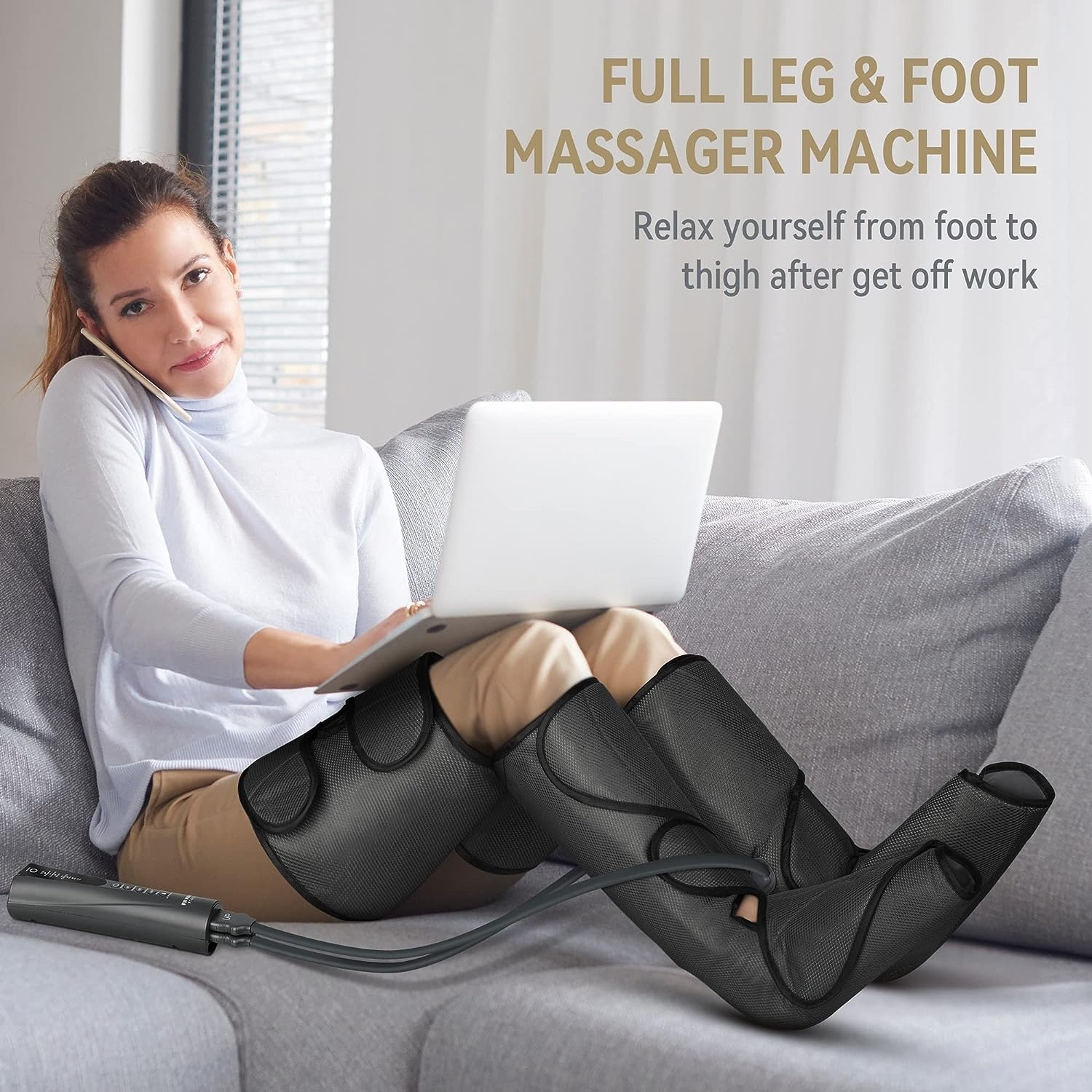 Beenmassageapparaat Compressielaarzen met 34% Korting - Verlicht Pijn & Zwelling