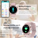 Smartwatch met ECG, Telefoonfunctie & SOS - Zwart - 29% Korting