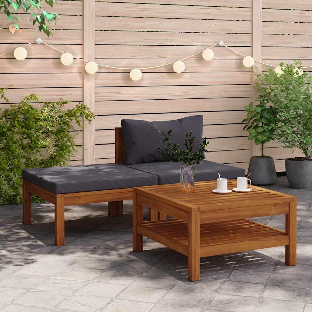 3-delige Loungeset Acaciahout - 35% Korting