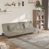 vidaXL Slaapbank Lichtgrijs Fluweel - 35% Korting!
