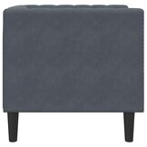 VidaXL Fauteuil Chesterfield-stijl Fluweel Donkergrijs | 35% Korting