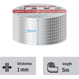 Waterdichte Butyltape 5m x 5cm - Zelfklevend & Weerbestendig | 25% Korting