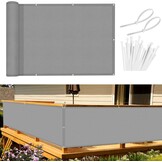 Balkonscherm 90x700cm Grijs - 29% Korting!