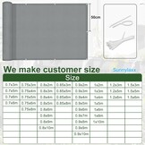 Balkonscherm 90x700cm Grijs - 29% Korting!