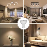 Set van 10 GU10 LED Lampen 6W (60W) Warm Wit, 28% Korting