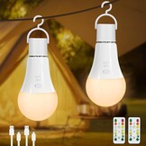 2x E27 LED Lamp 7W Dimbaar, 3 Kleuren & Timer - 28% Korting