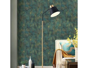 Zelfklevend Behang Blauw Metaal Betonlook 44x305cm - 25% Korting!