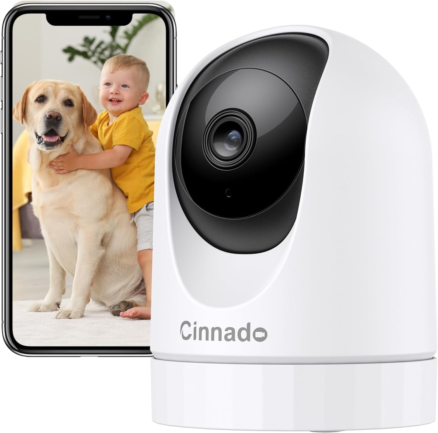 Binnencamera 2K HD 360° WiFi met Bewegingsdetectie & Nachtzicht - 33% Korting!