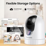 Binnencamera 2K HD 360° WiFi met Bewegingsdetectie & Nachtzicht - 33% Korting!