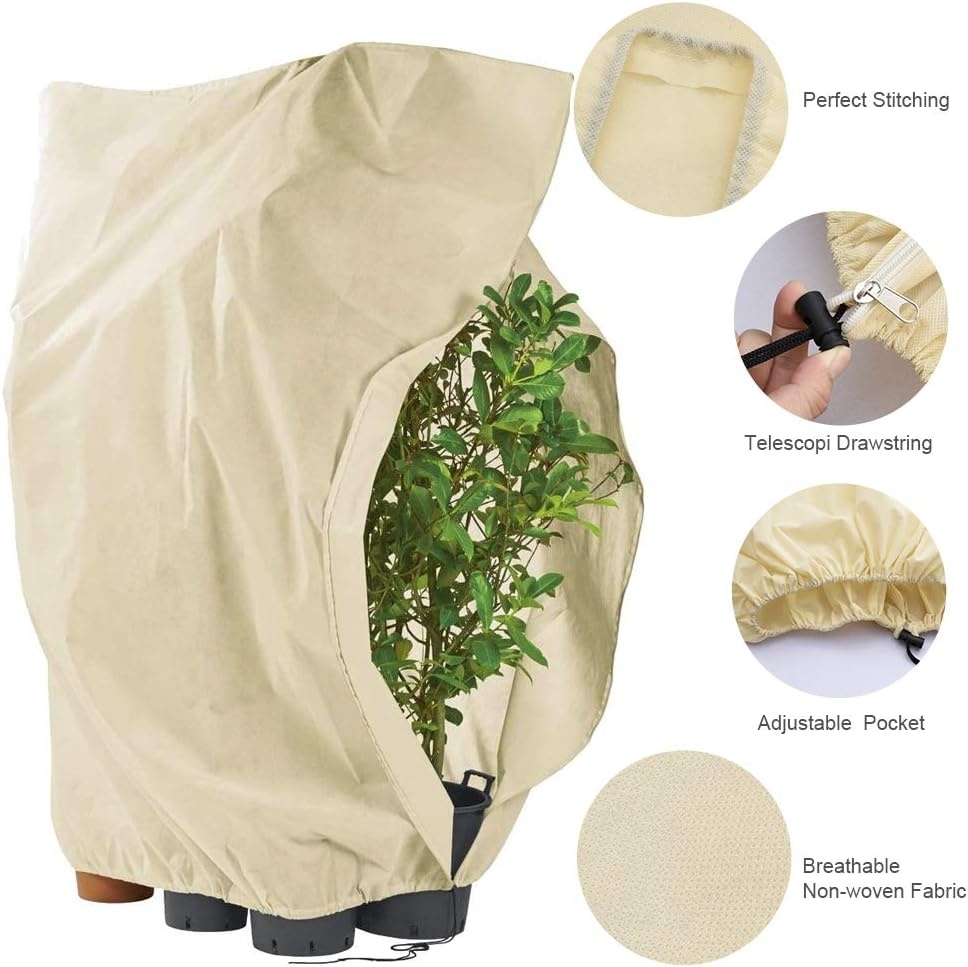 2x Fleece Plantenhoes - Vorst- Wind- & Ongediertebescherming (120x180cm)