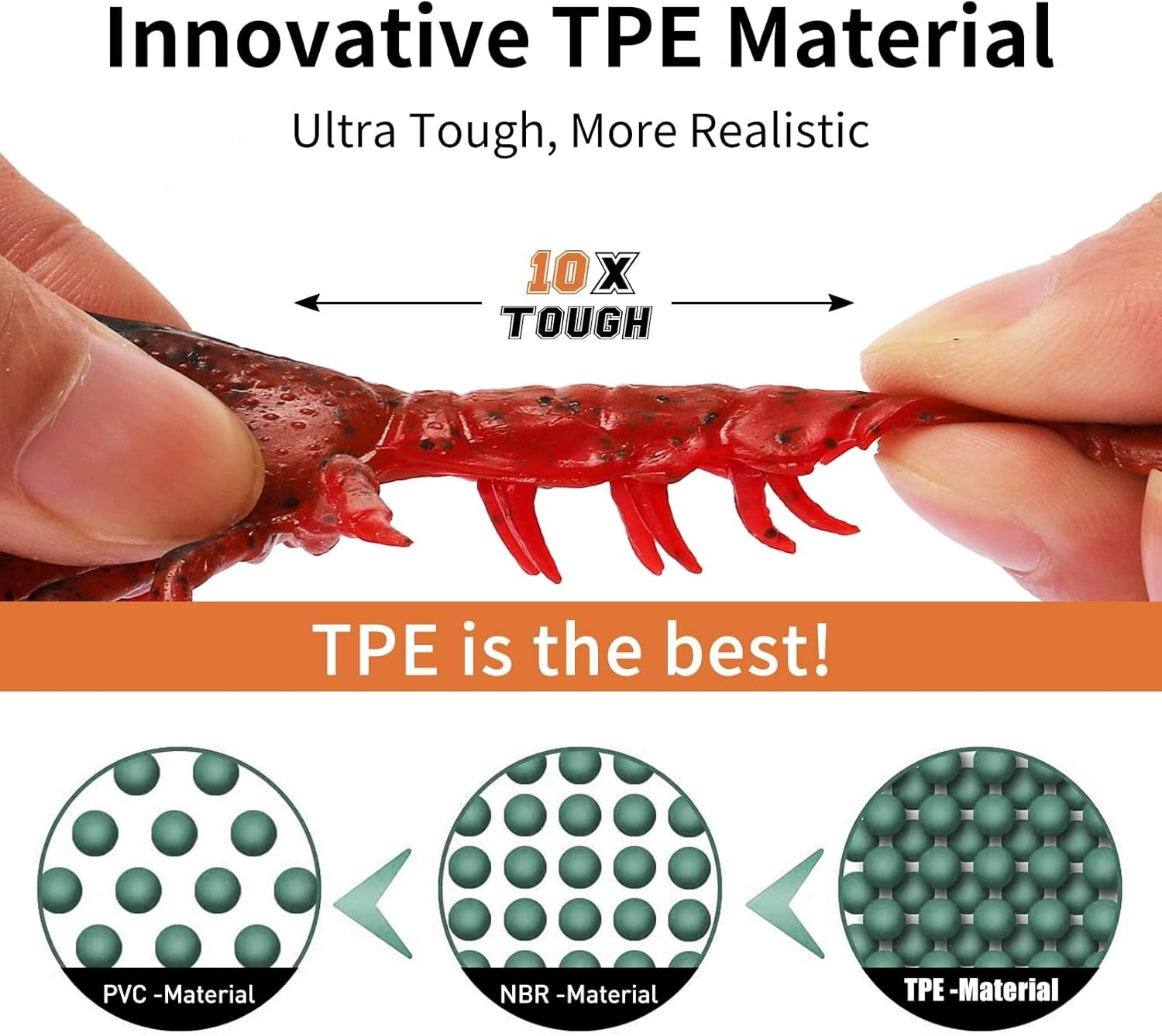 Zacht Kunstaas Shadtail TPE 7.5cm 20g met BKK Haken | 28% Korting