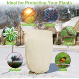2x Fleece Plantenhoes - Vorst- Wind- & Ongediertebescherming (120x180cm)