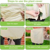 2x Fleece Plantenhoes - Vorst- Wind- & Ongediertebescherming (120x180cm)