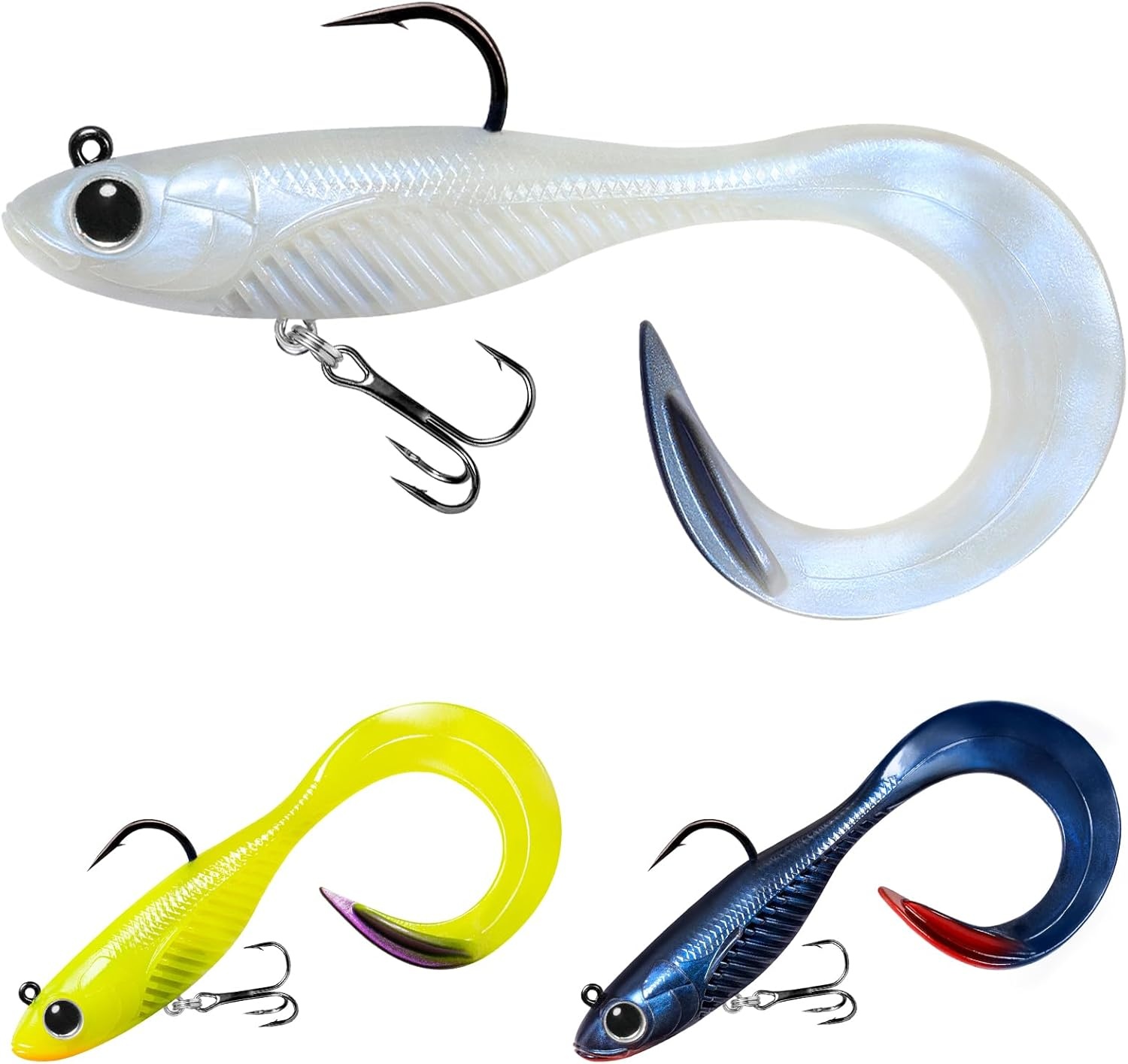 Zacht Kunstaas Shadtail TPE 7.5cm 20g met BKK Haken | 28% Korting