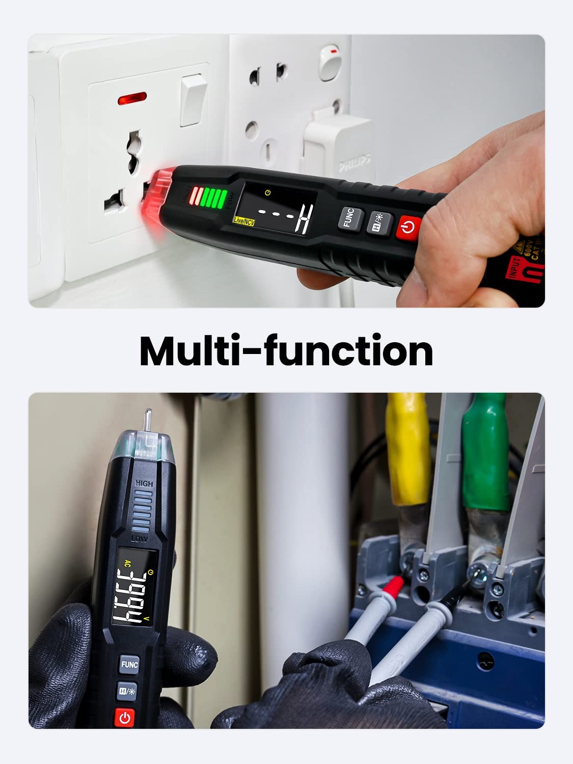 Digitale Multimeter Spanningstester met 33% Korting