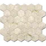 Zelfklevende Wandtegels Marmerlook Hexagon Beige Goud 3D - 32% Korting