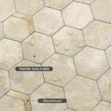 Zelfklevende Wandtegels Marmerlook Hexagon Beige Goud 3D - 32% Korting