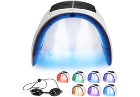 LED gezicht licht therapie masker: spray LED gezichtsmasker - vouwen ontwerp LED masker licht therapie - 7 kleuren