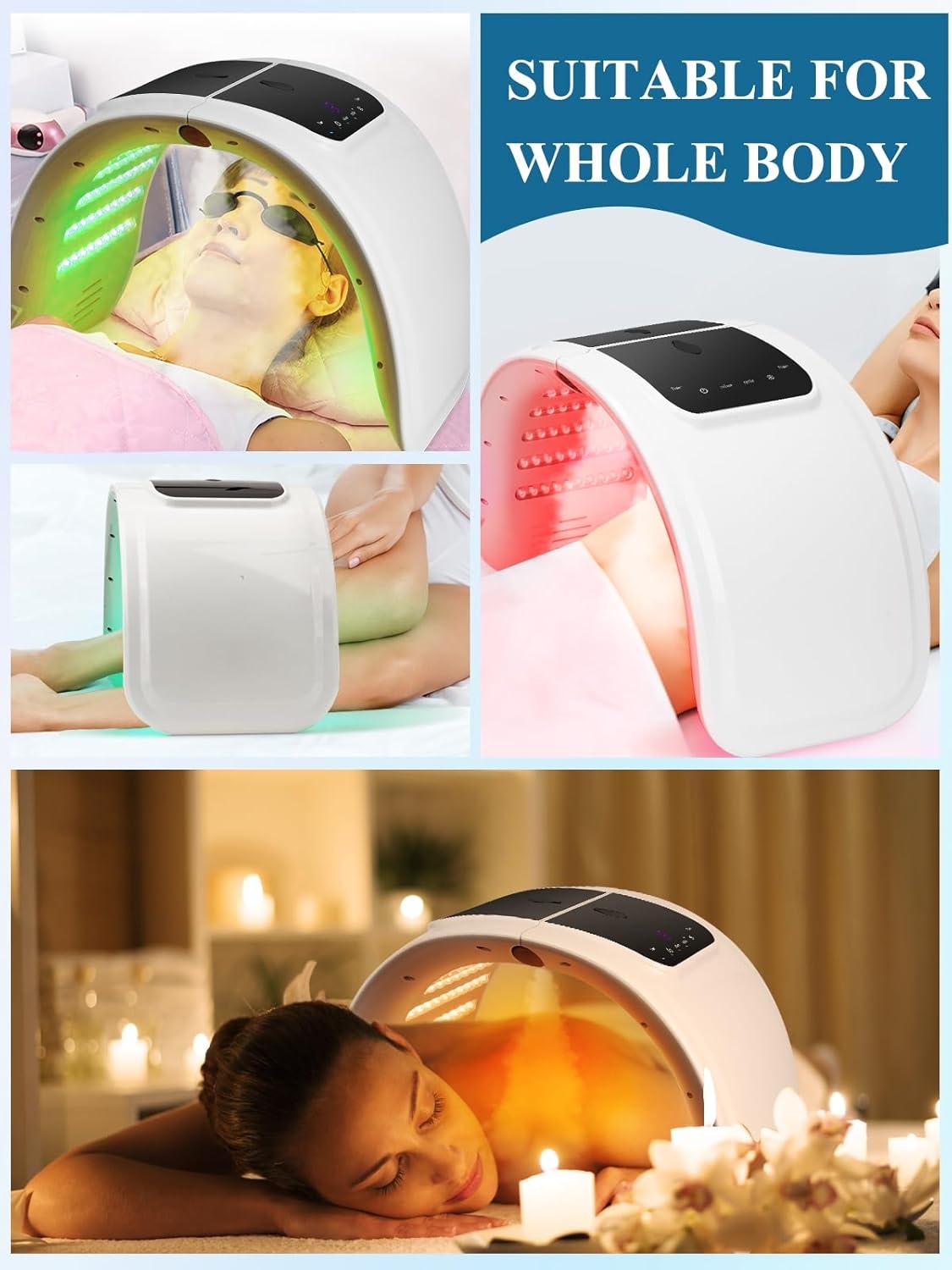 LED Gezichtsmasker Huidverjonging - 7 Kleuren & Sprayfunctie - 29% Korting!