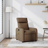 Verstelbare Massagestoel Stof Bruin - 59% Korting!