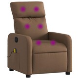 Verstelbare Massagestoel Stof Bruin - 59% Korting!