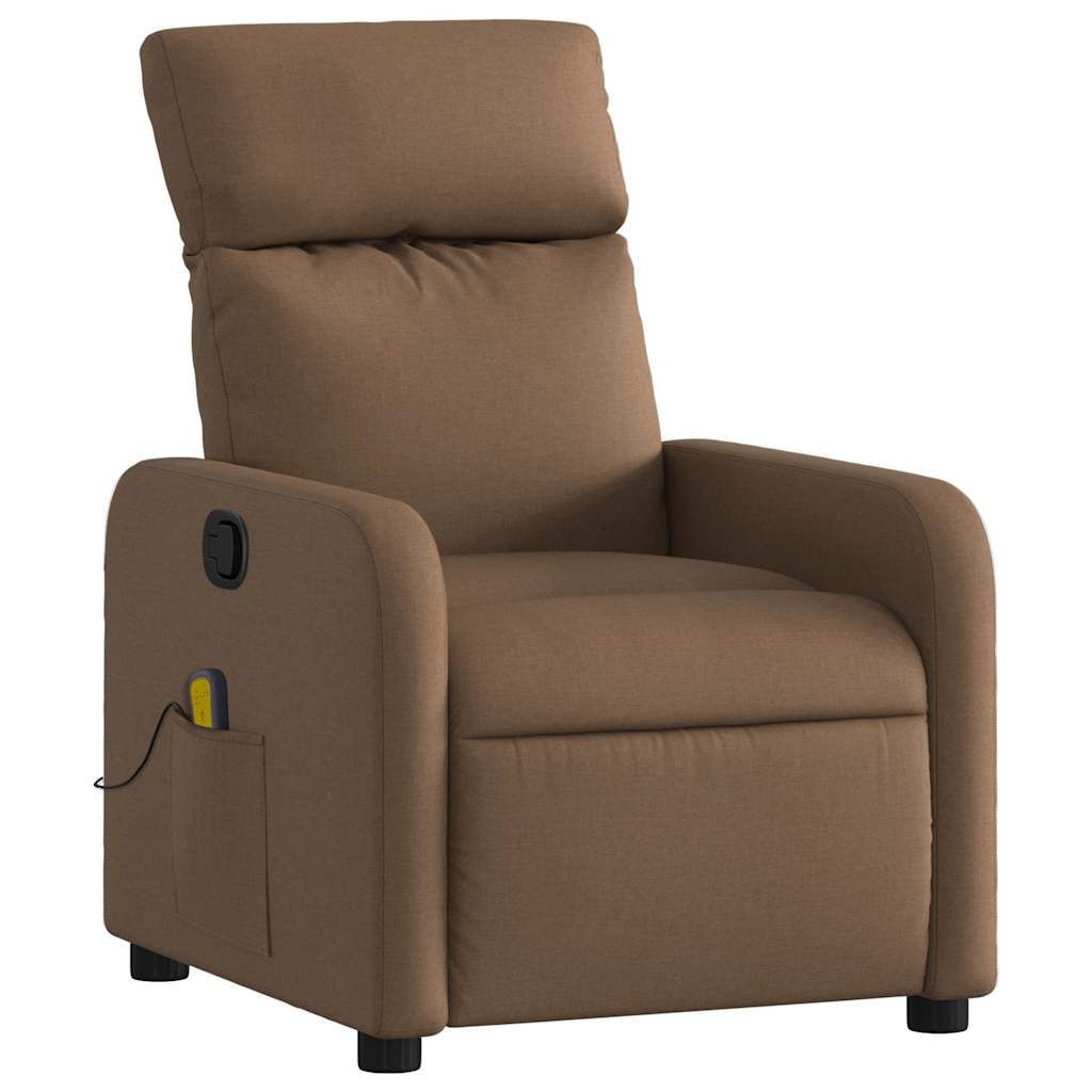 Verstelbare Massagestoel Stof Bruin - 59% Korting!