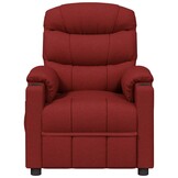 VidaXL Massagestoel Stof Wijnrood - 35% Korting