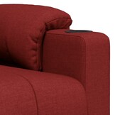 VidaXL Massagestoel Stof Wijnrood - 35% Korting
