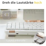 Mechanisch Toetsenbord Low Profile QWERTZ - Bluetooth/2.4G/Bedraad - Marmer Grijs