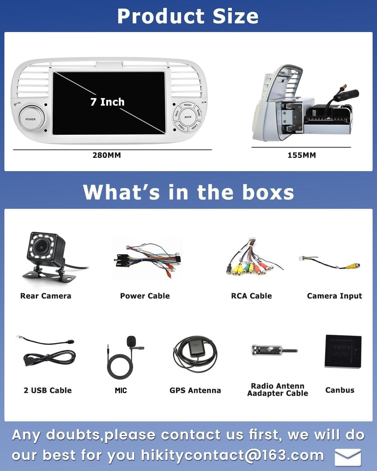 Android Autoradio Fiat 500 (2007-2015) | 35% Korting