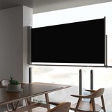 Uittrekbaar Tuinscherm 60x300 cm Zwart - 29% Korting!