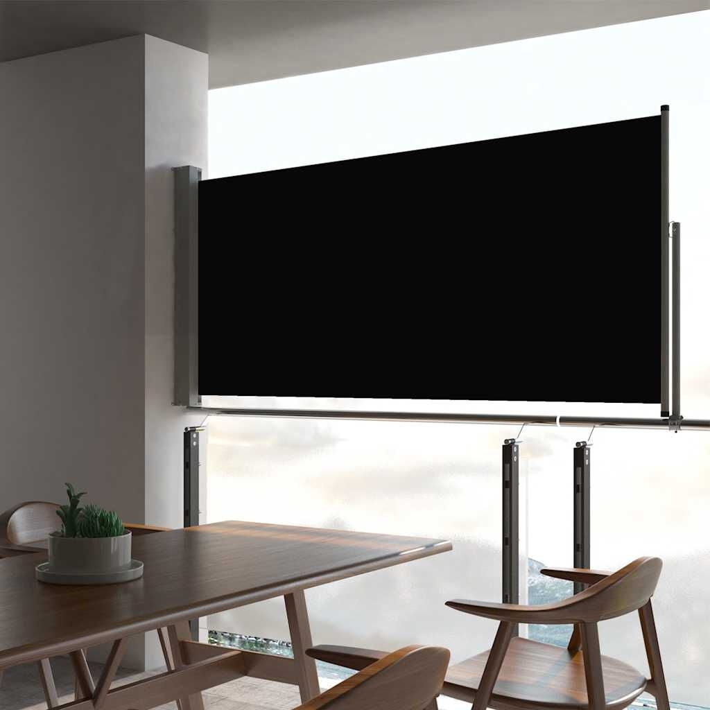 Uittrekbaar Tuinscherm 60x300 cm Zwart - 29% Korting!