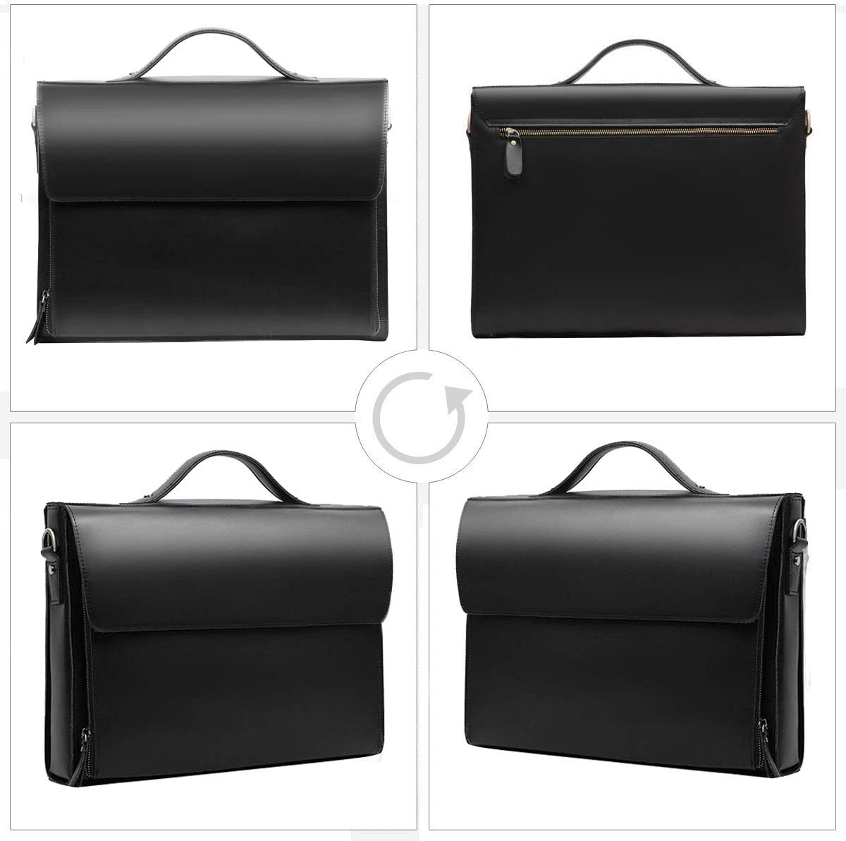Leren Aktetas Heren - 15,6" Laptop - 29% Korting