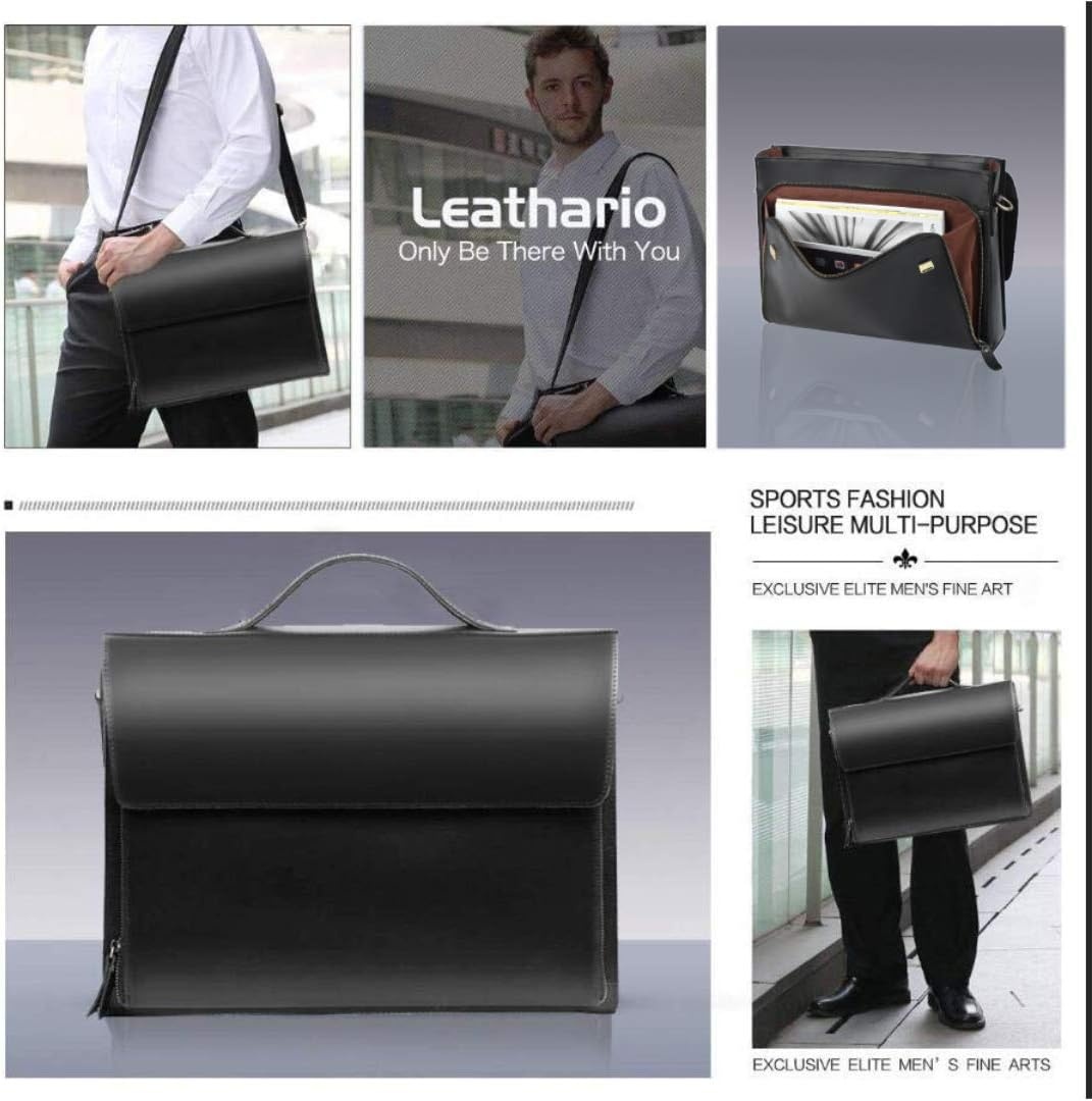 Leren Aktetas Heren - 15,6" Laptop - 29% Korting