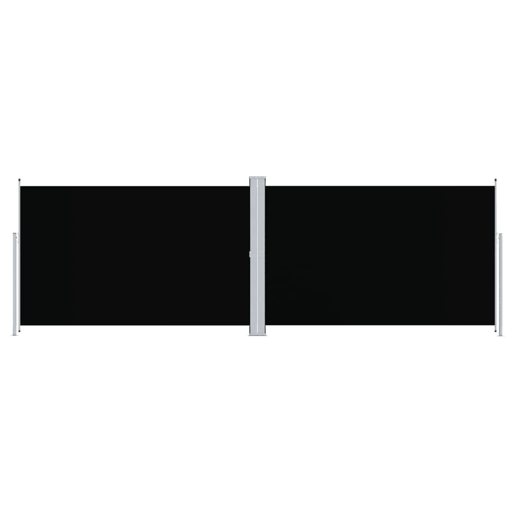 Uittrekbaar Windscherm 200x600cm Zwart - 30% Korting!