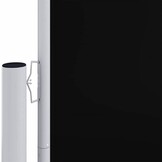 Uittrekbaar Windscherm 200x600cm Zwart - 30% Korting!