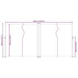 Uittrekbaar Windscherm 200x600cm Zwart - 30% Korting!