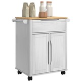 VidaXL Keuken Trolley Wit met 35% Korting