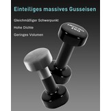 Halterset 2x 2kg Zwart - Krachttraining Thuis & Sportschool