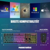 Draadloze Gaming Toetsenbord & Muis Set K10 QWERTZ (DE-layout) - 34% Korting